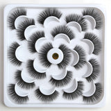 MAGEFY 4/6/7/9/10 Pair 3D Faux Mink Eyelashes