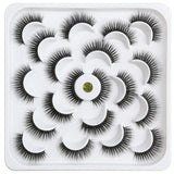 MAGEFY 4/6/7/9/10 Pair 3D Faux Mink Eyelashes