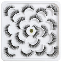 MAGEFY 4/6/7/9/10 Pair 3D Faux Mink Eyelashes